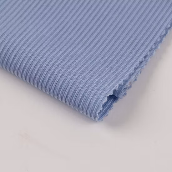 Polyester-Spandex-Ripp-Heidekraut gebürstet 220 g/m² für Bekleidungsstoffe